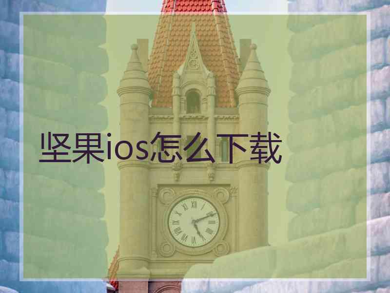 坚果ios怎么下载
