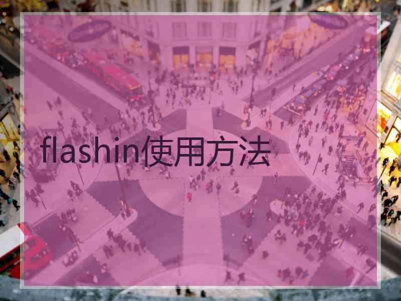 flashin使用方法